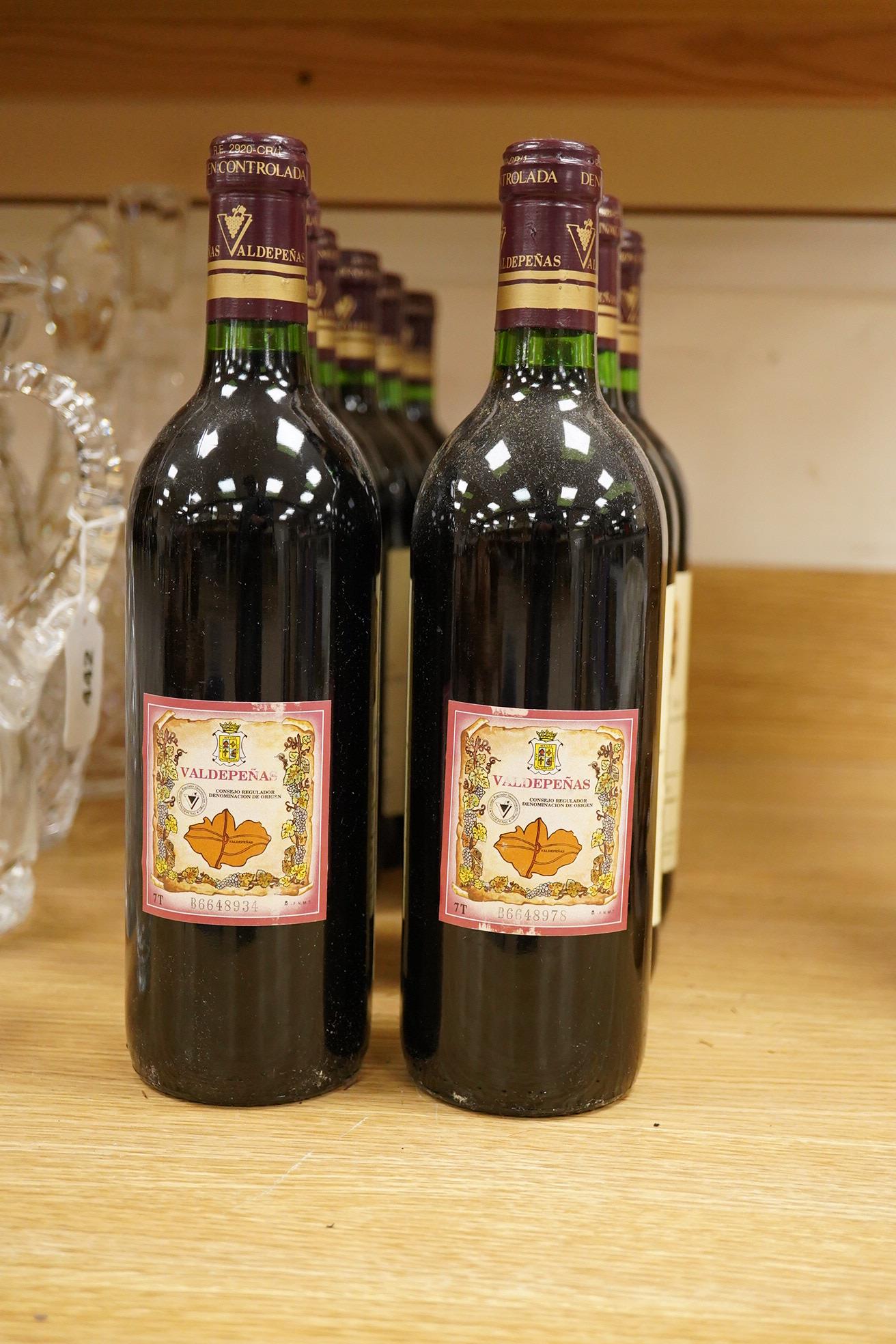 Twelve bottles of Vina Madero Tinto Reserva, 1994.